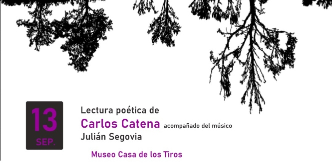 El poeta Carlos Catena y el músico Julián Segovia participan en Poesía en  el Jardín