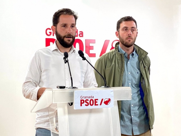 El alcalde de Láchar , Pedro Sánchez (PSOE), en rueda de prensa (PSOE)